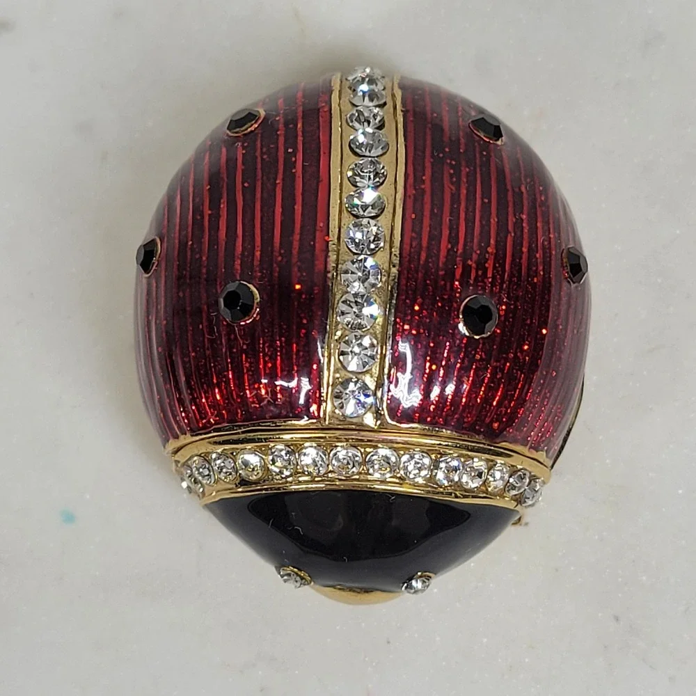 Kingspoint Designs Ladybug Enamel Trinket Box 2
